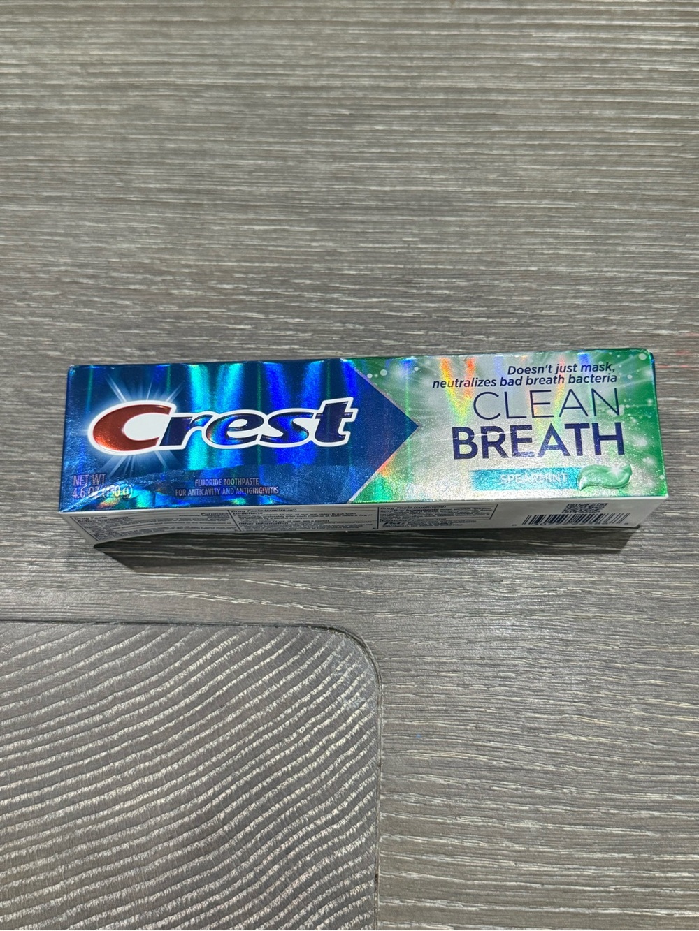 Crest Clean Breath Spearmint Toothpaste clean breath